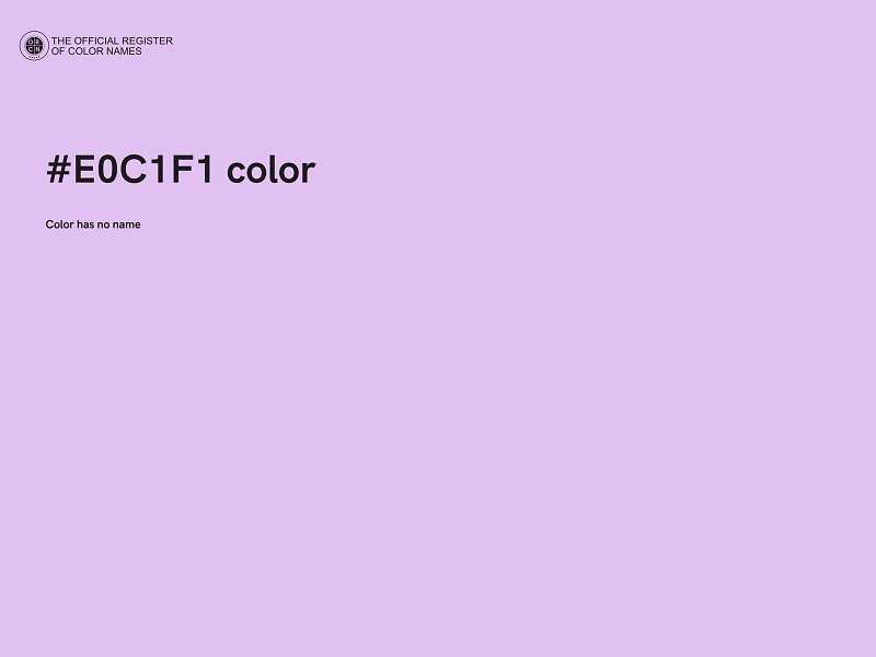 #E0C1F1 color image