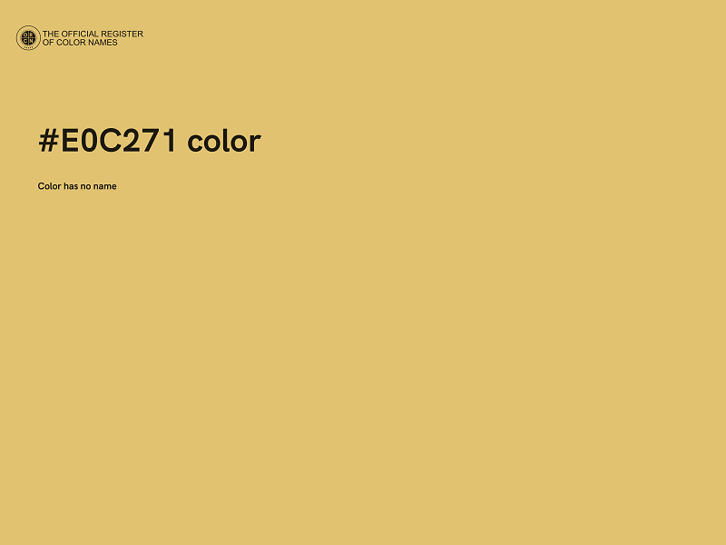 #E0C271 color image