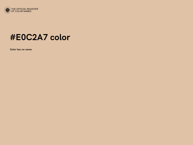 #E0C2A7 color image