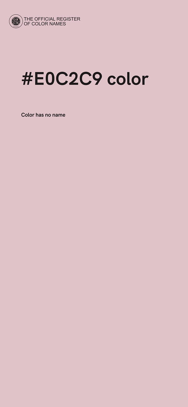 #E0C2C9 color image