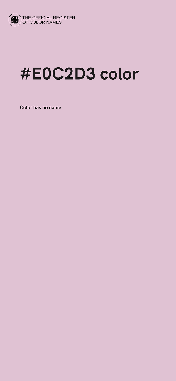 #E0C2D3 color image