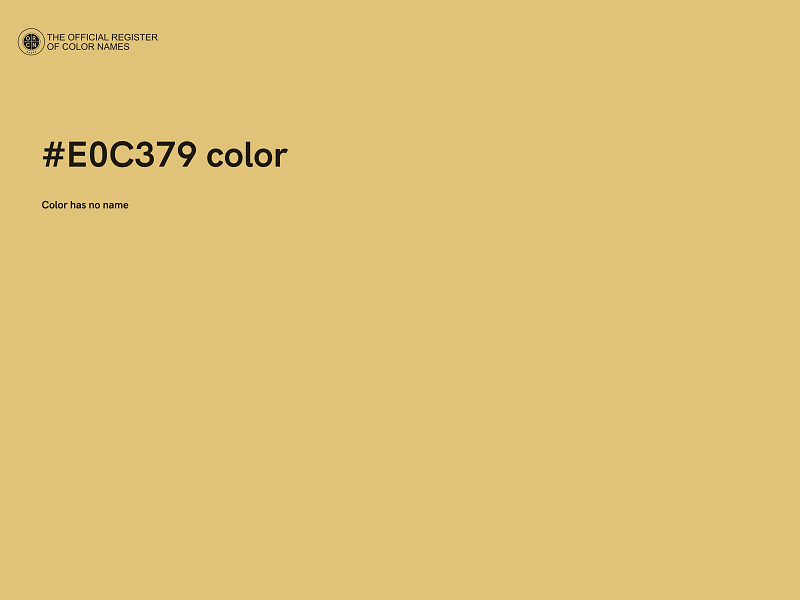 #E0C379 color image