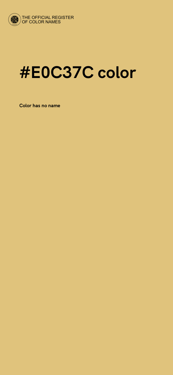 #E0C37C color image