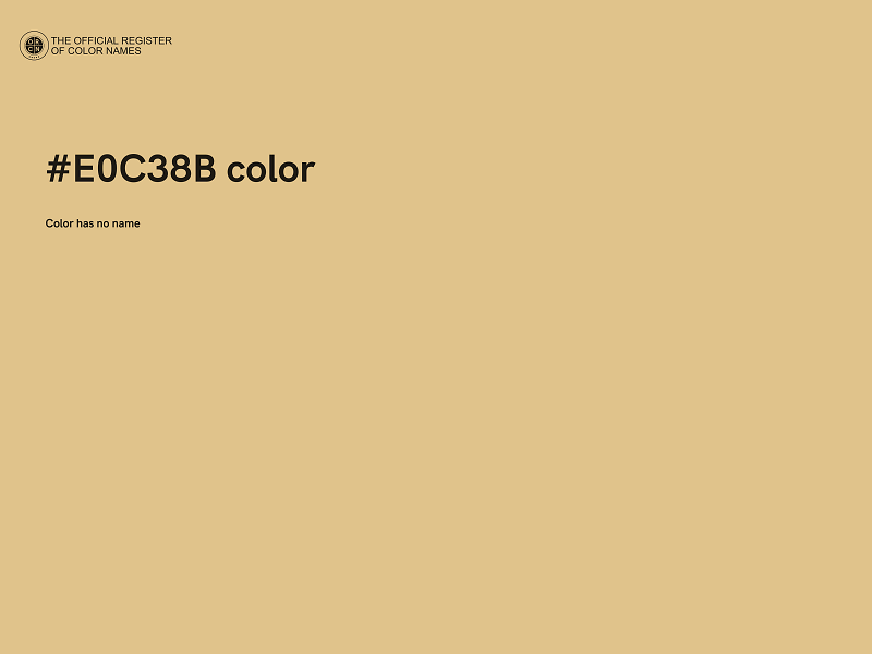 #E0C38B color image