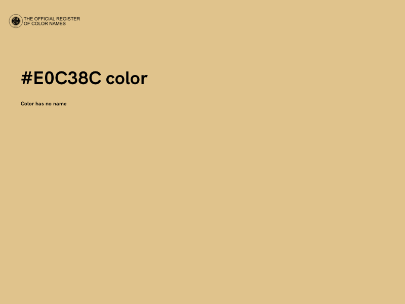 #E0C38C color image