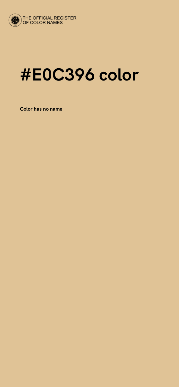 #E0C396 color image