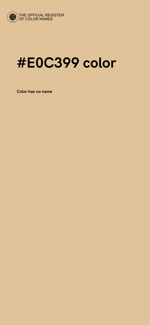 #E0C399 color image