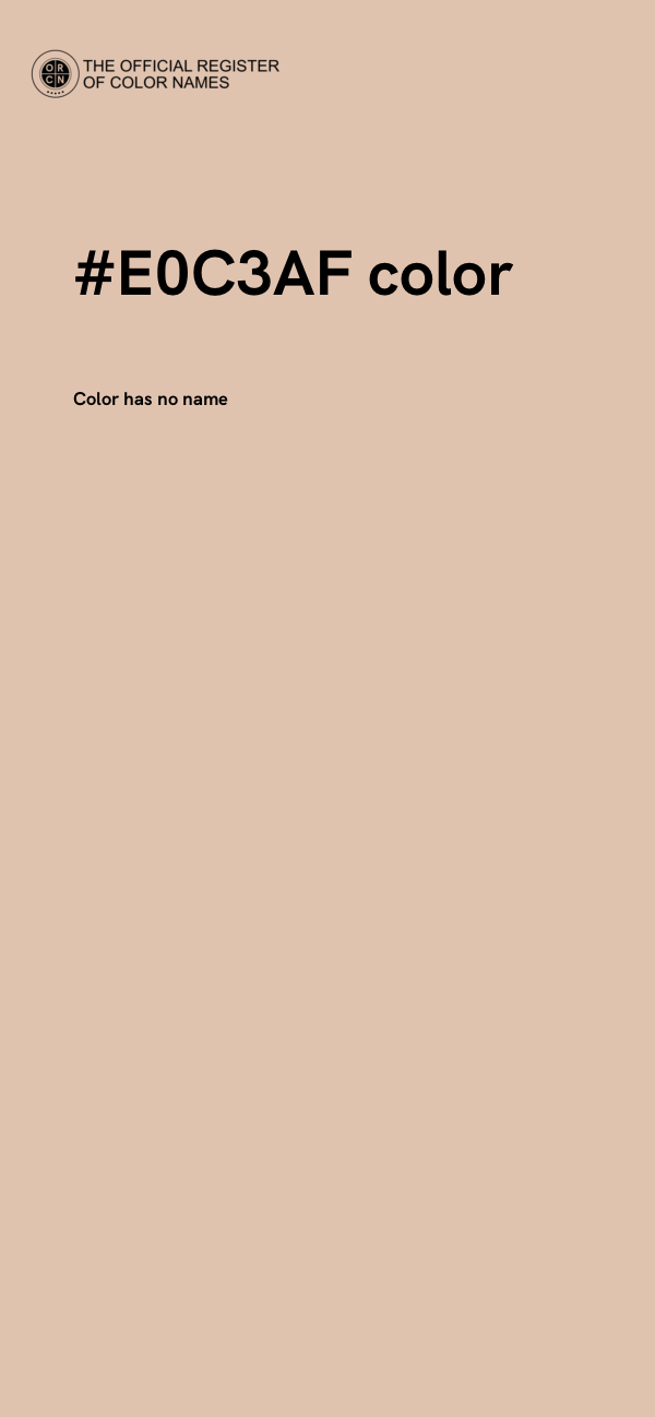 #E0C3AF color image