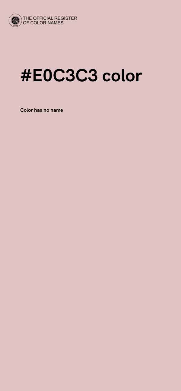 #E0C3C3 color image