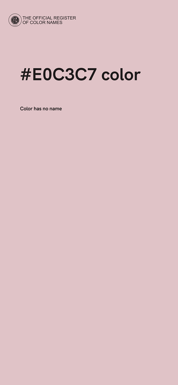 #E0C3C7 color image
