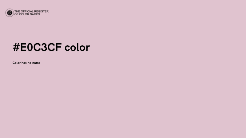 #E0C3CF color image