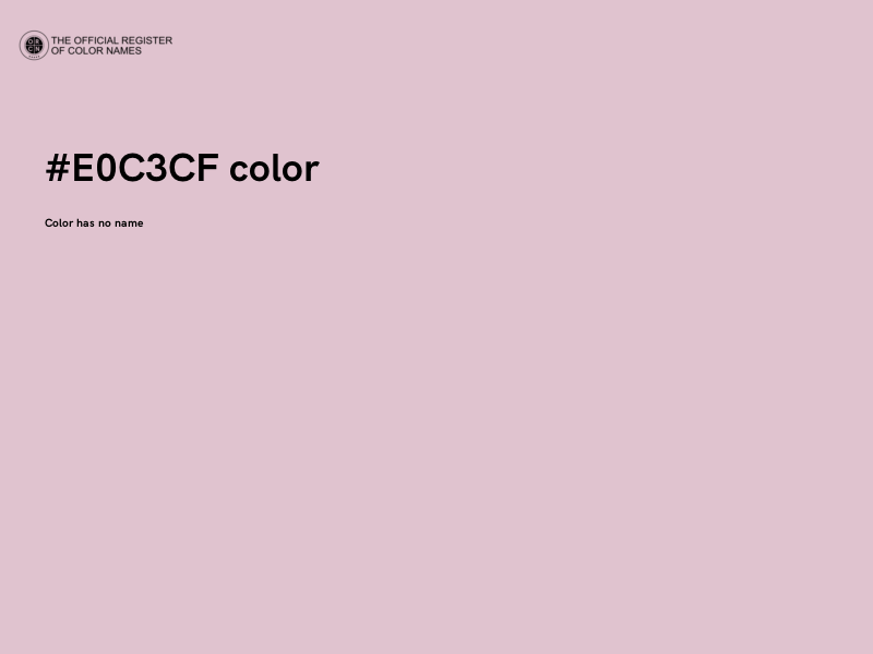 #E0C3CF color image