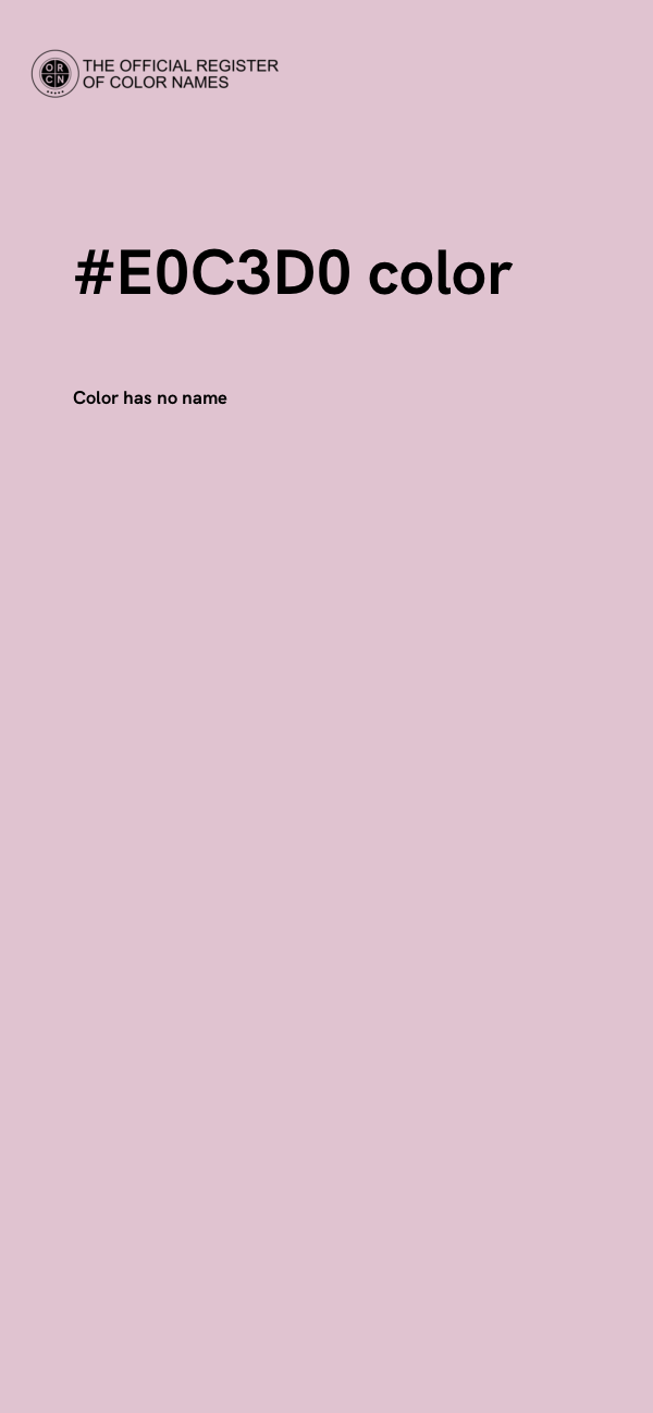 #E0C3D0 color image