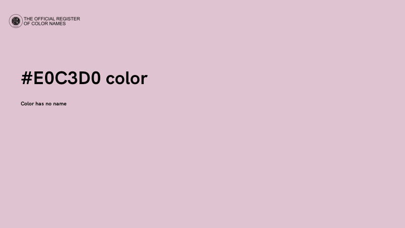 #E0C3D0 color image
