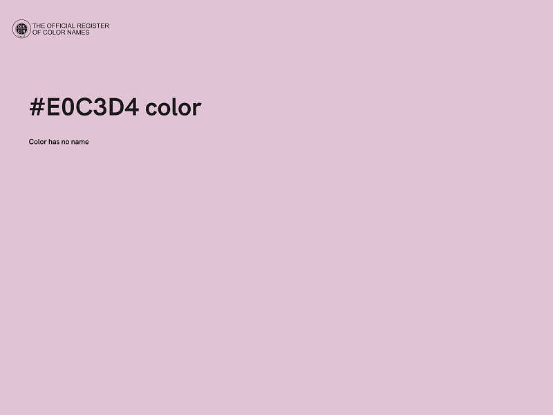 #E0C3D4 color image