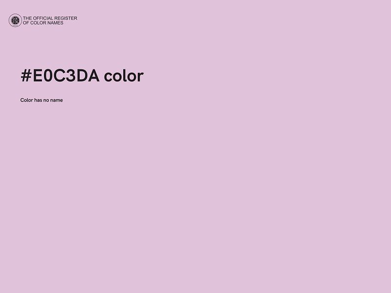 #E0C3DA color image