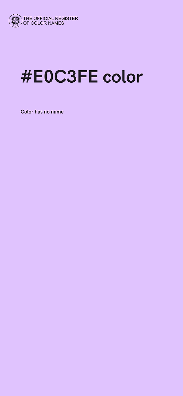 #E0C3FE color image