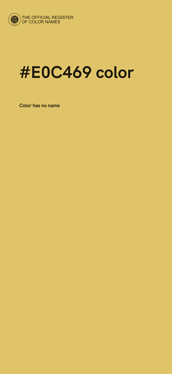 #E0C469 color image