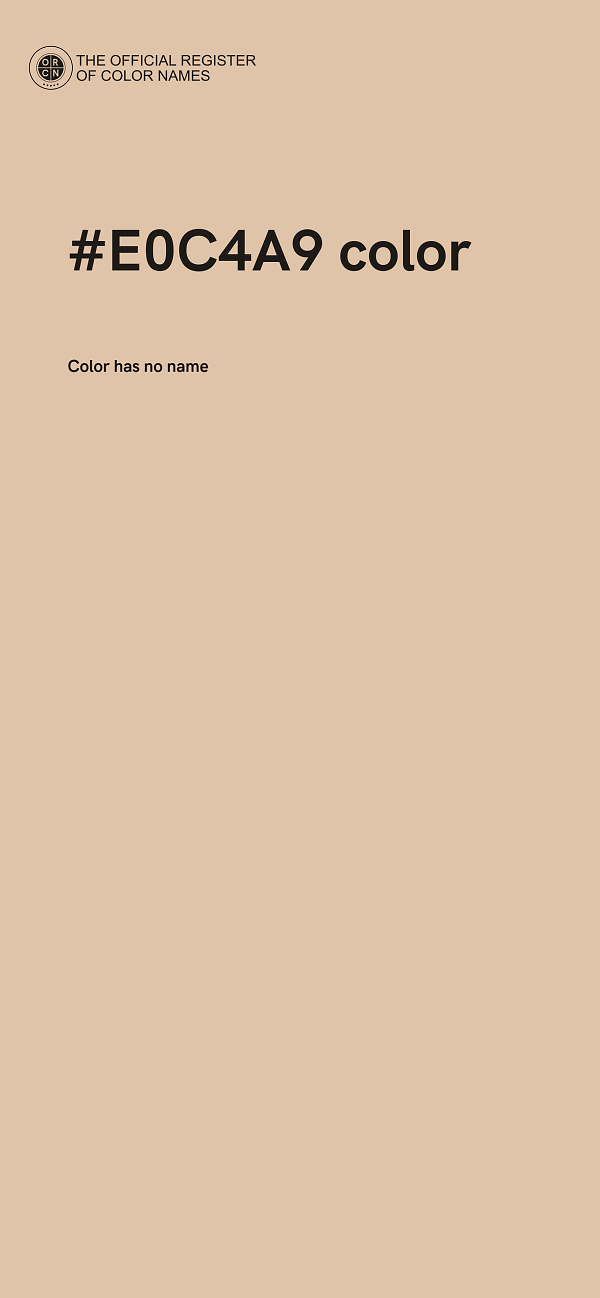 #E0C4A9 color image