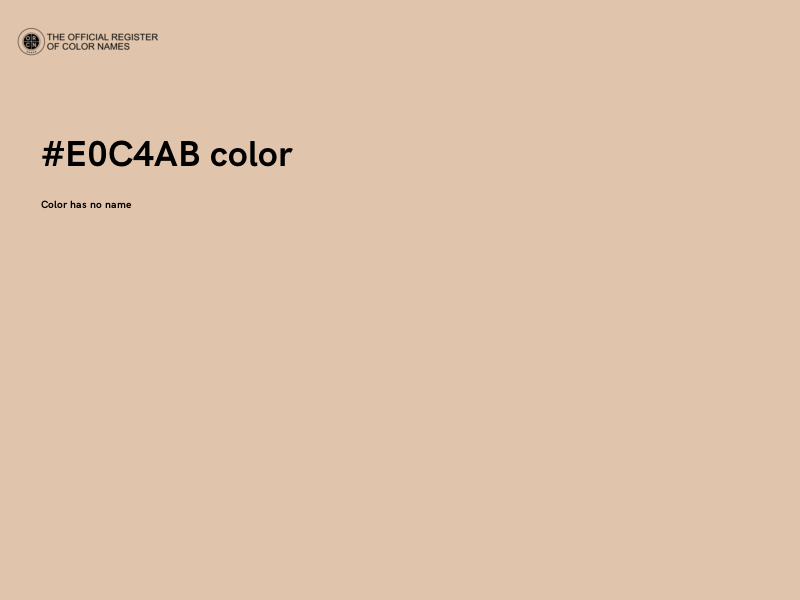 #E0C4AB color image