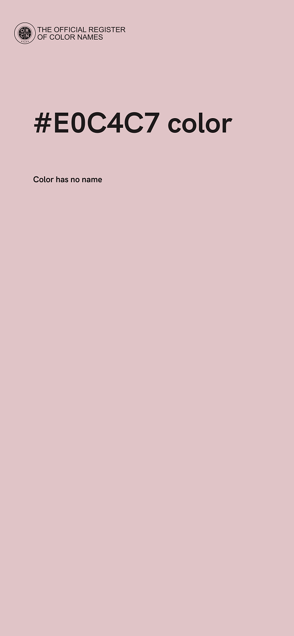 #E0C4C7 color image