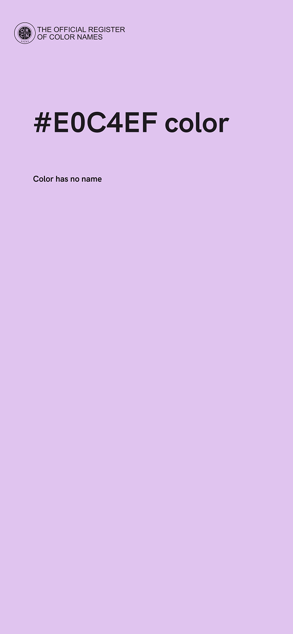 #E0C4EF color image
