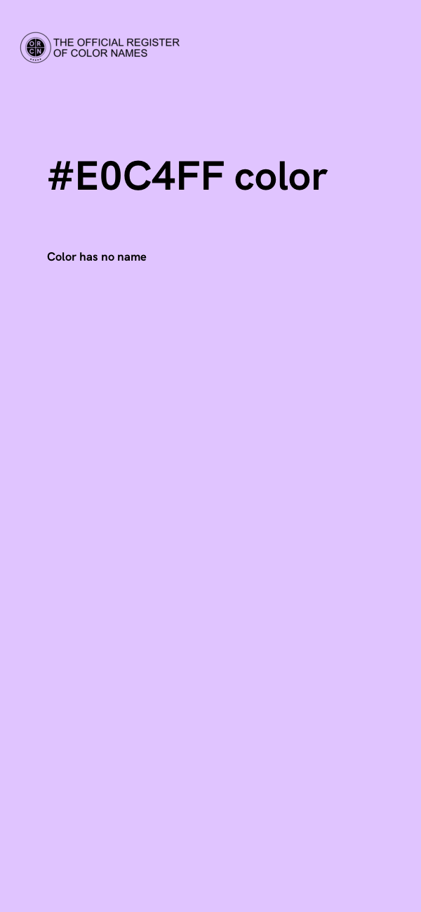 #E0C4FF color image