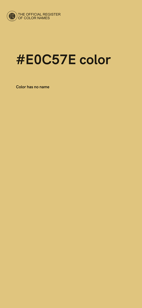 #E0C57E color image