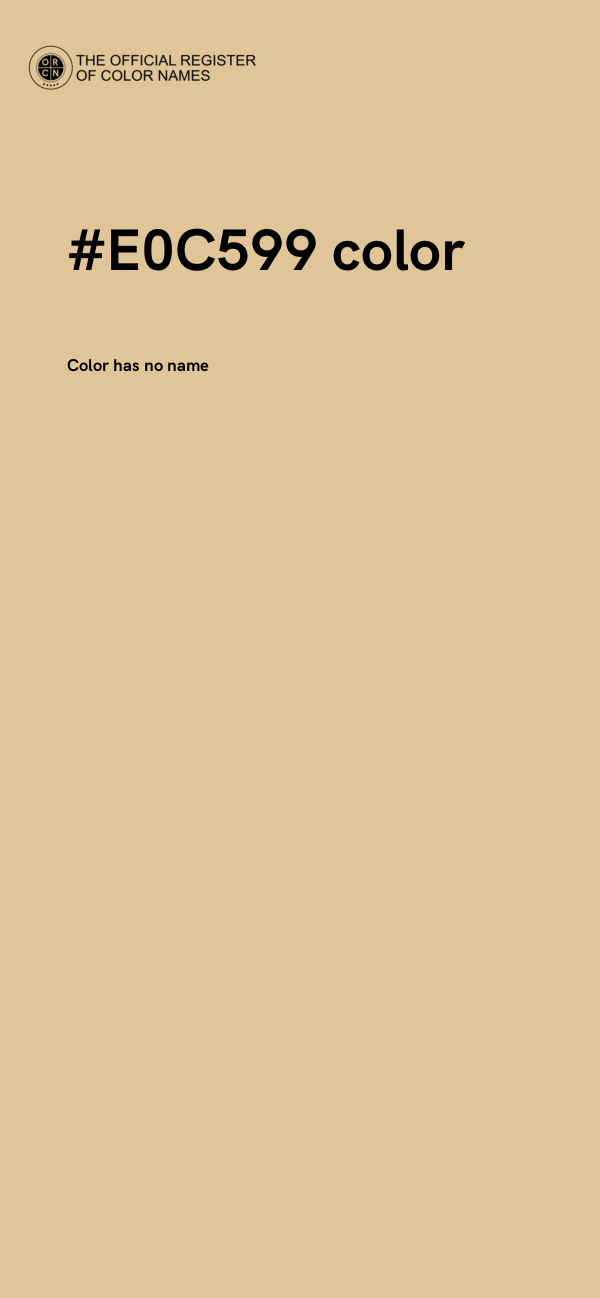 #E0C599 color image