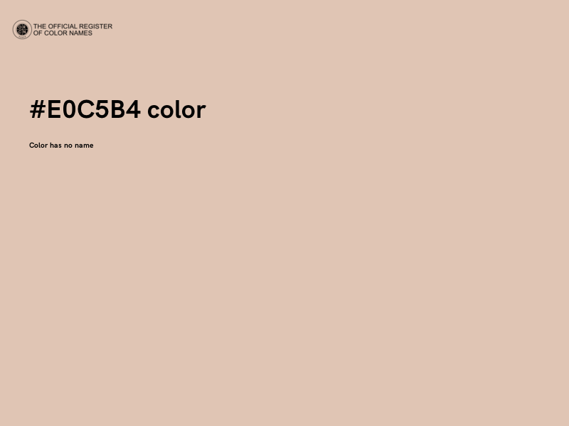 #E0C5B4 color image