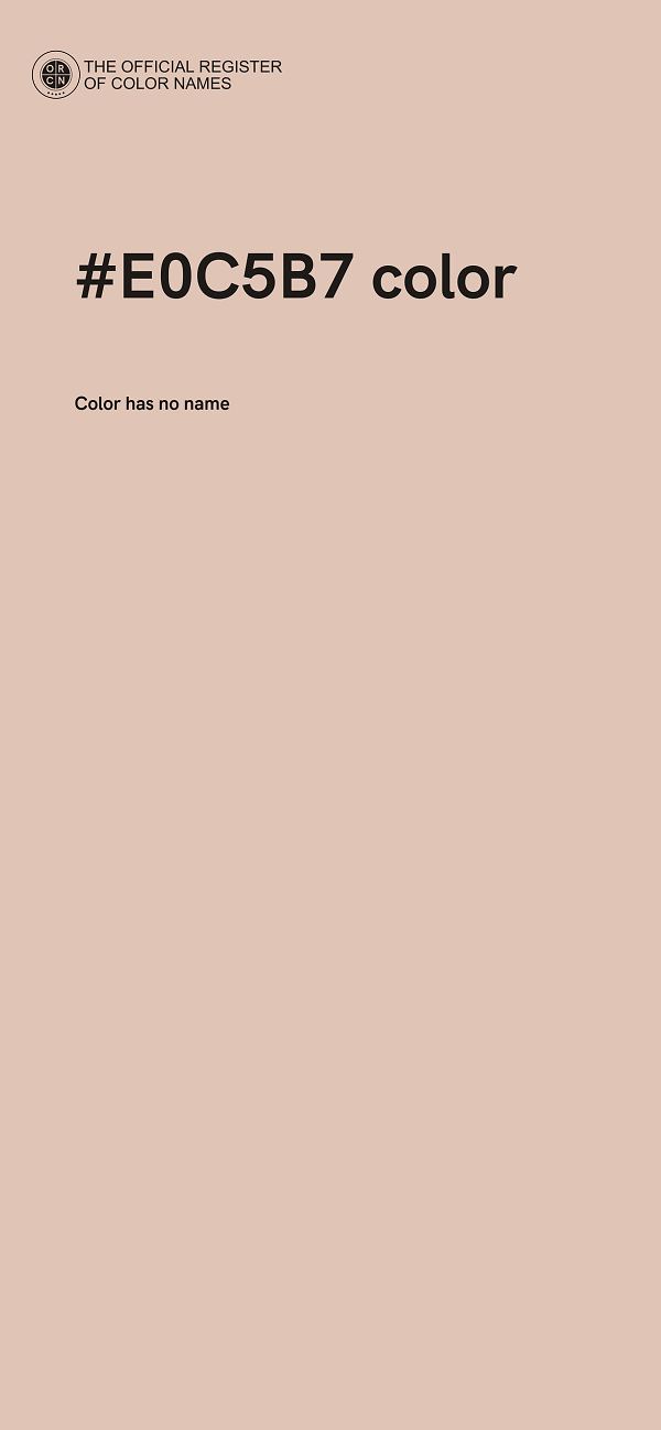 #E0C5B7 color image