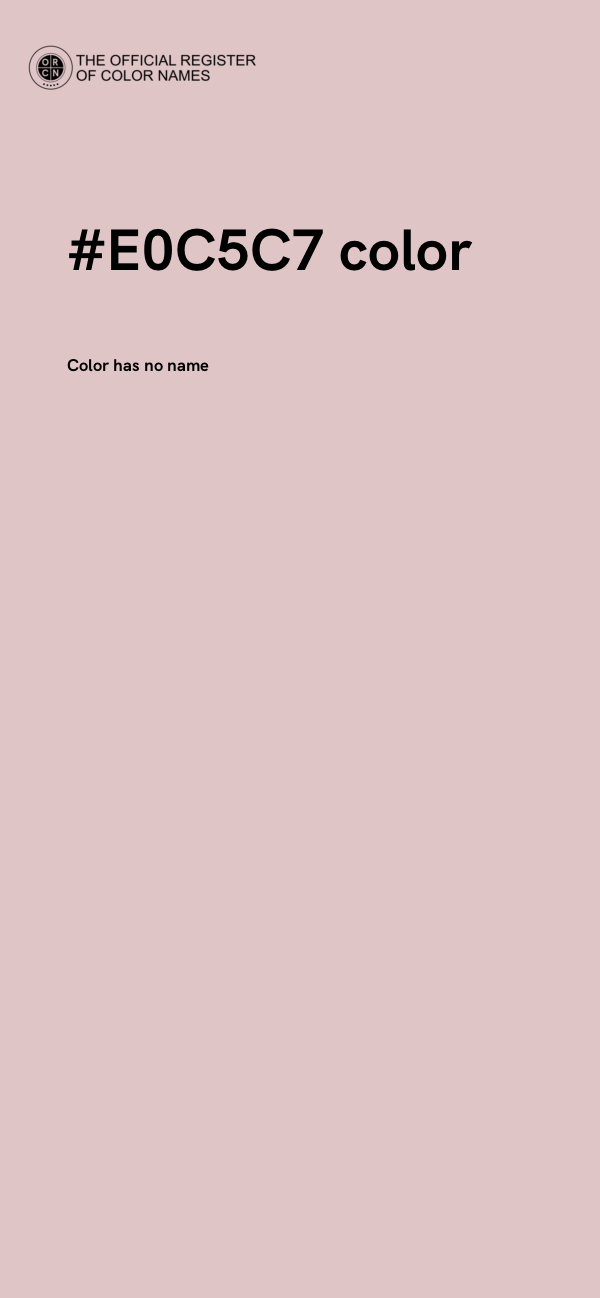 #E0C5C7 color image