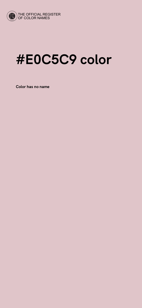 #E0C5C9 color image