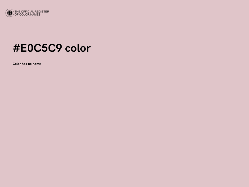 #E0C5C9 color image