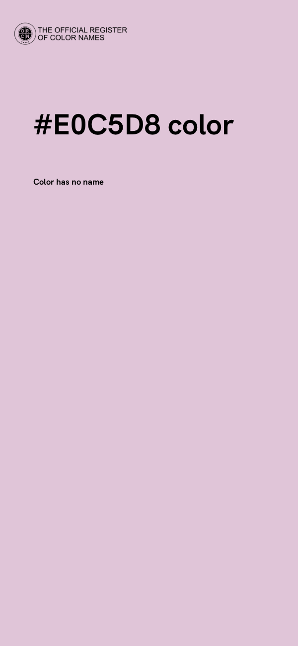 #E0C5D8 color image
