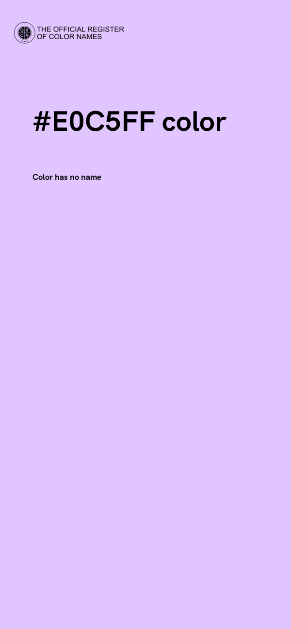 #E0C5FF color image