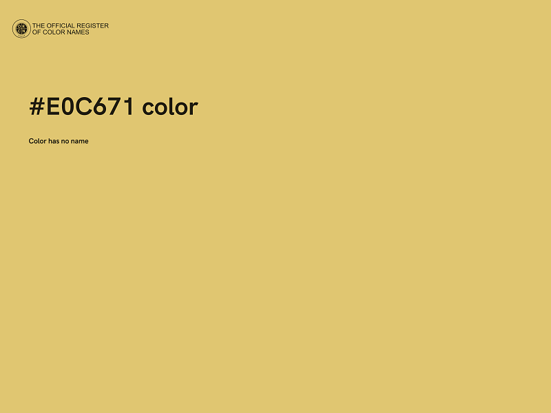 #E0C671 color image