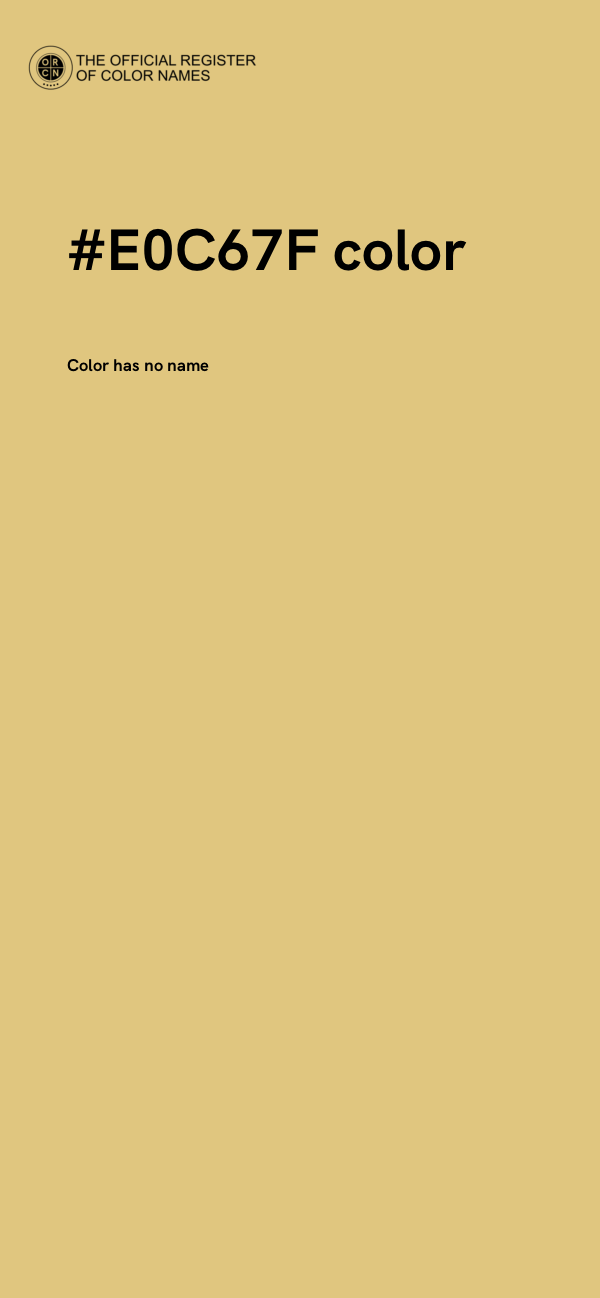 #E0C67F color image