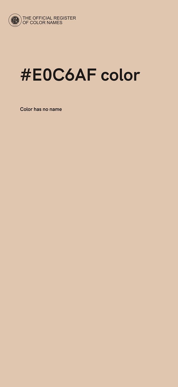#E0C6AF color image