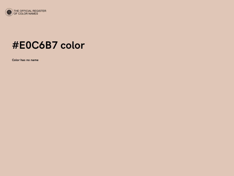 #E0C6B7 color image