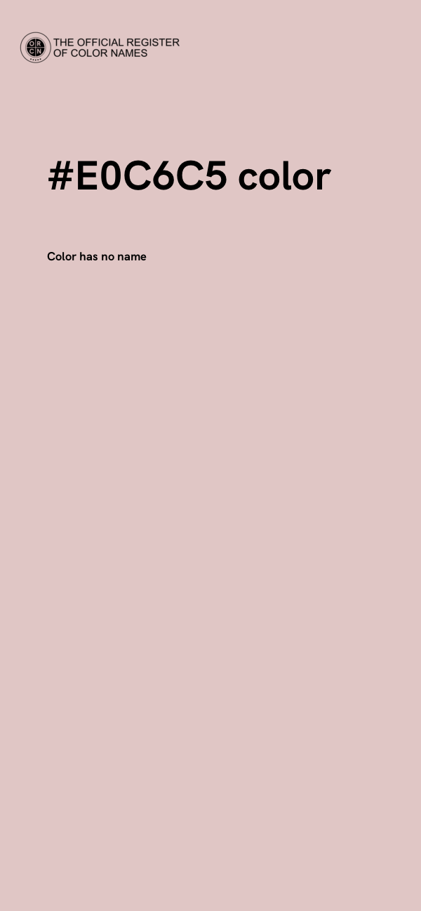 #E0C6C5 color image