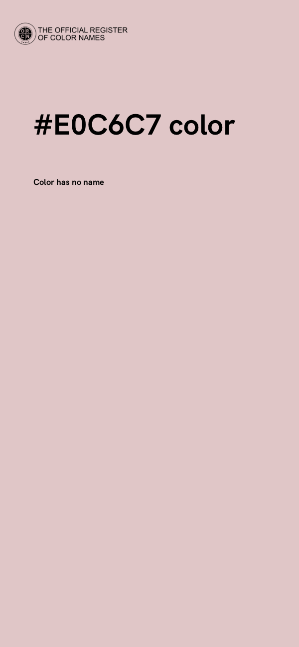 #E0C6C7 color image