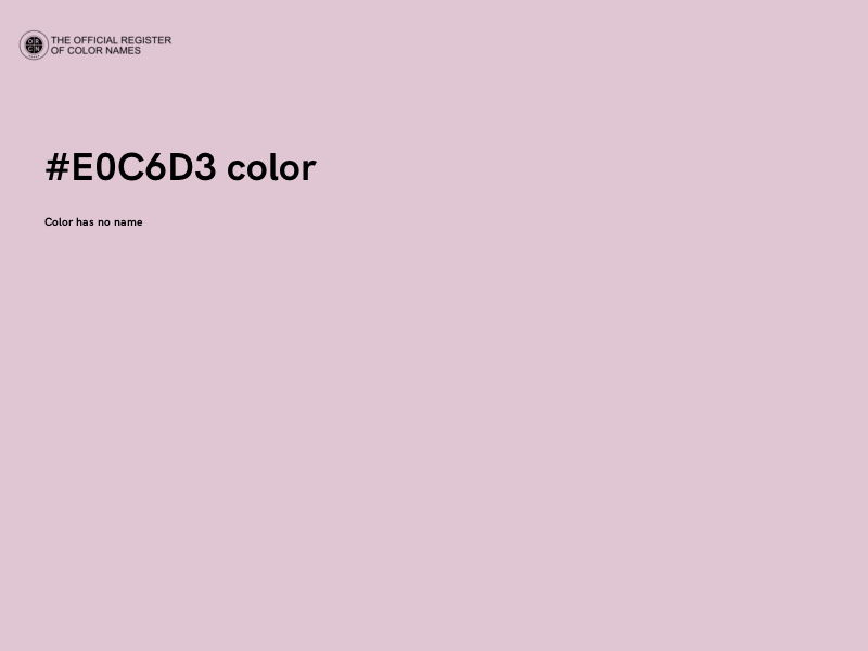#E0C6D3 color image