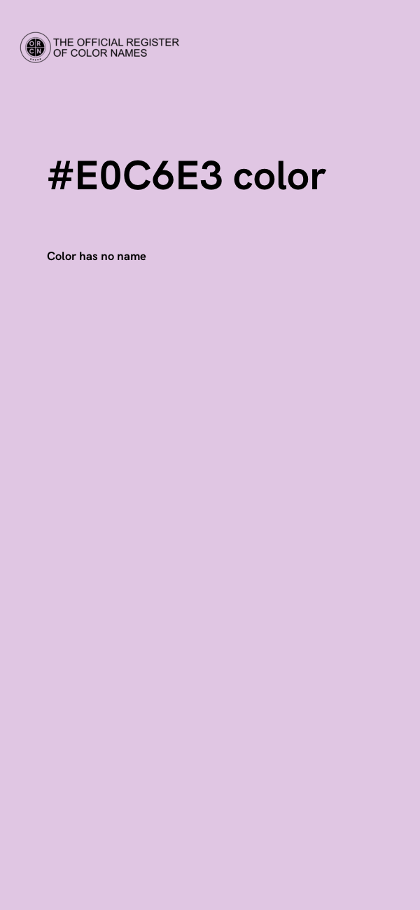 #E0C6E3 color image