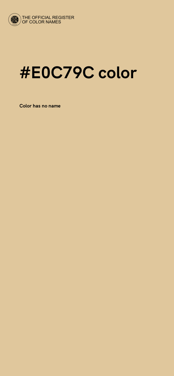 #E0C79C color image