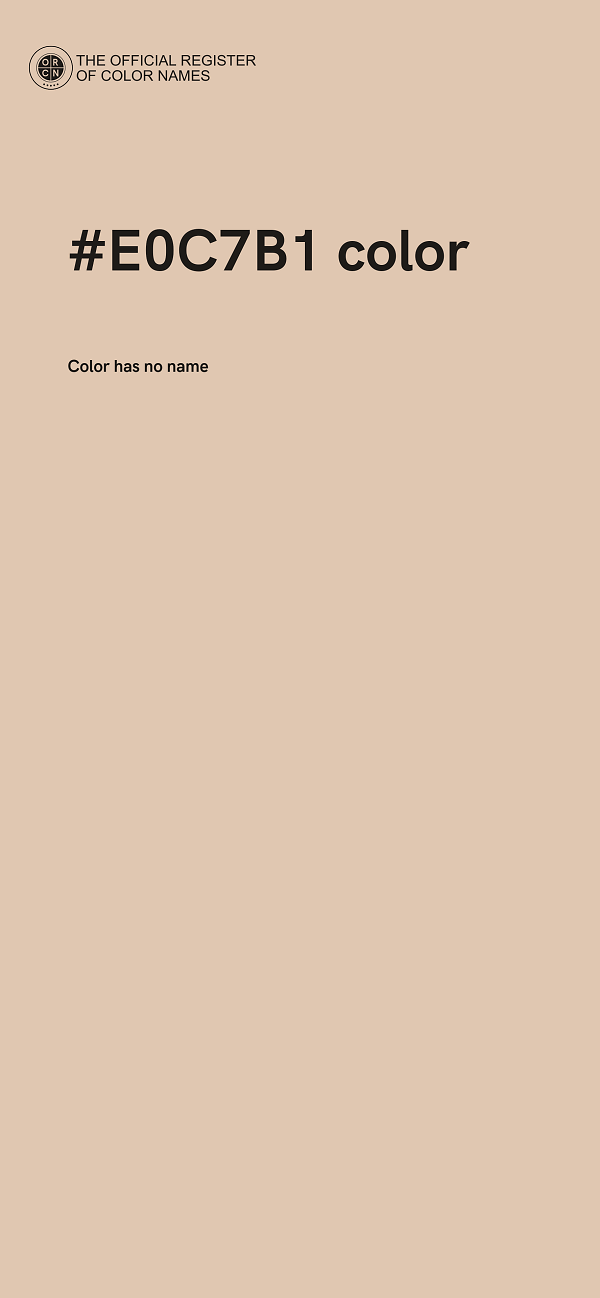 #E0C7B1 color image