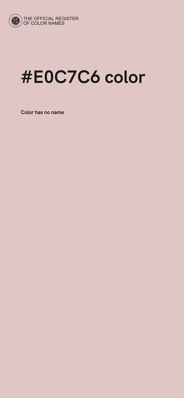 #E0C7C6 color image
