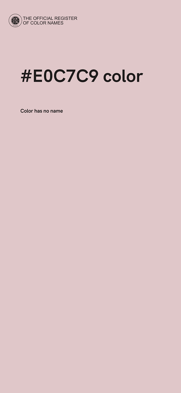 #E0C7C9 color image