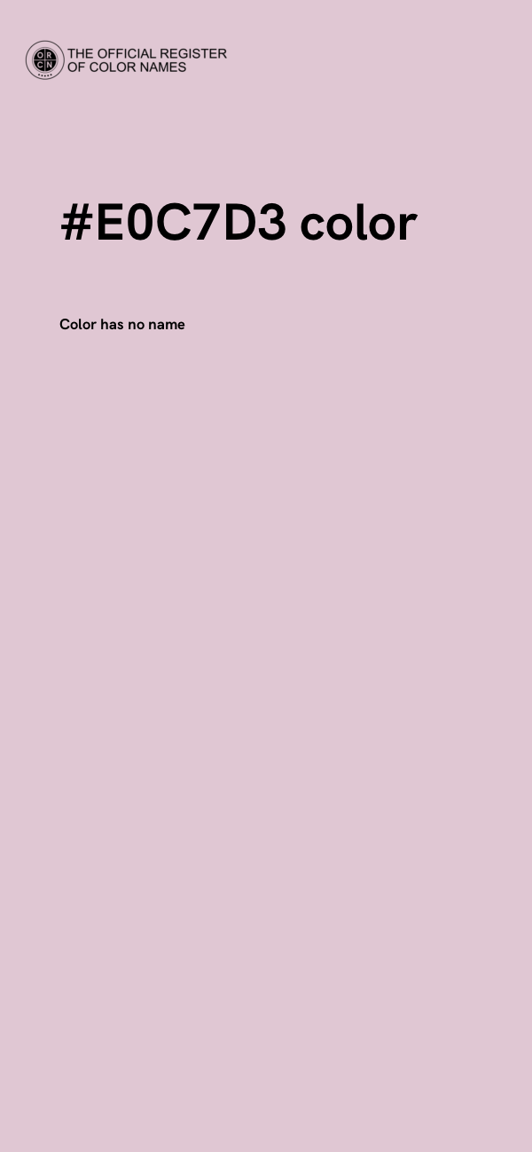 #E0C7D3 color image