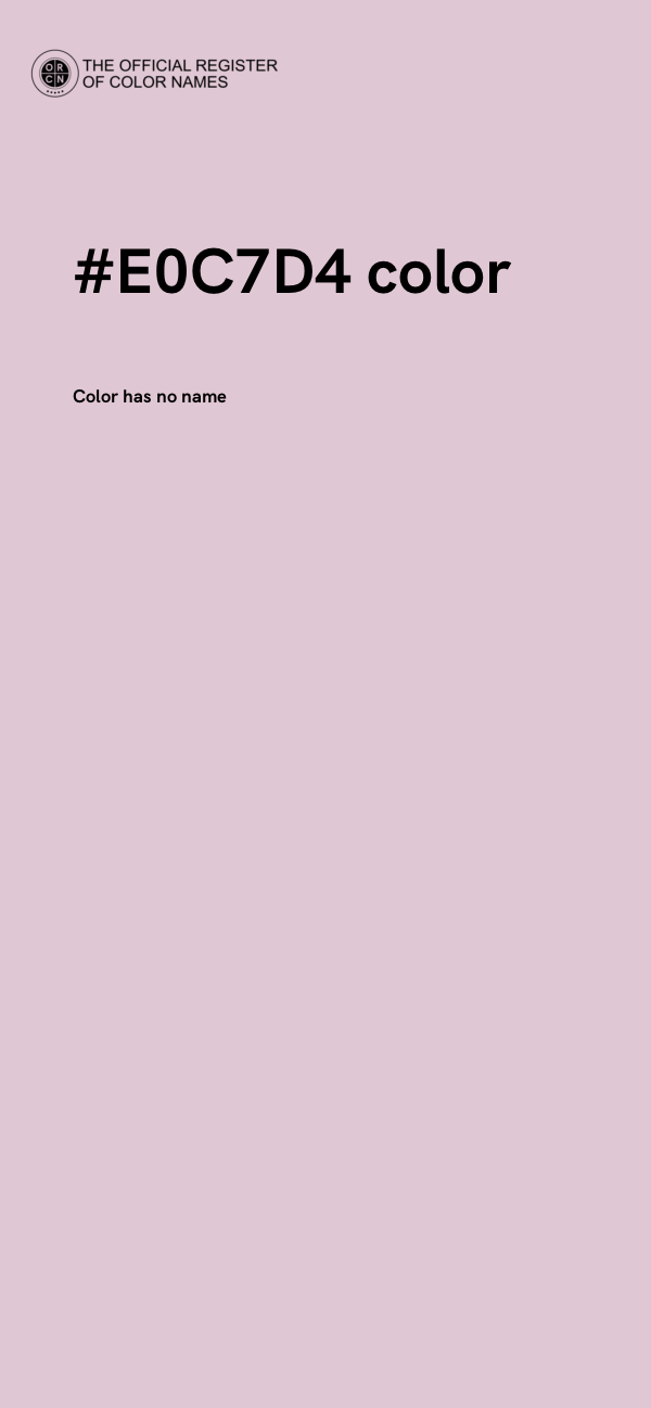 #E0C7D4 color image